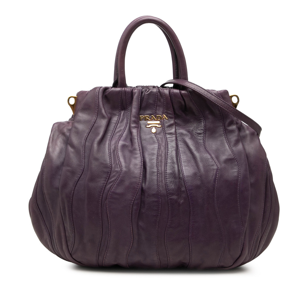 Pre-Loved Prada Nappa Waves Satchel